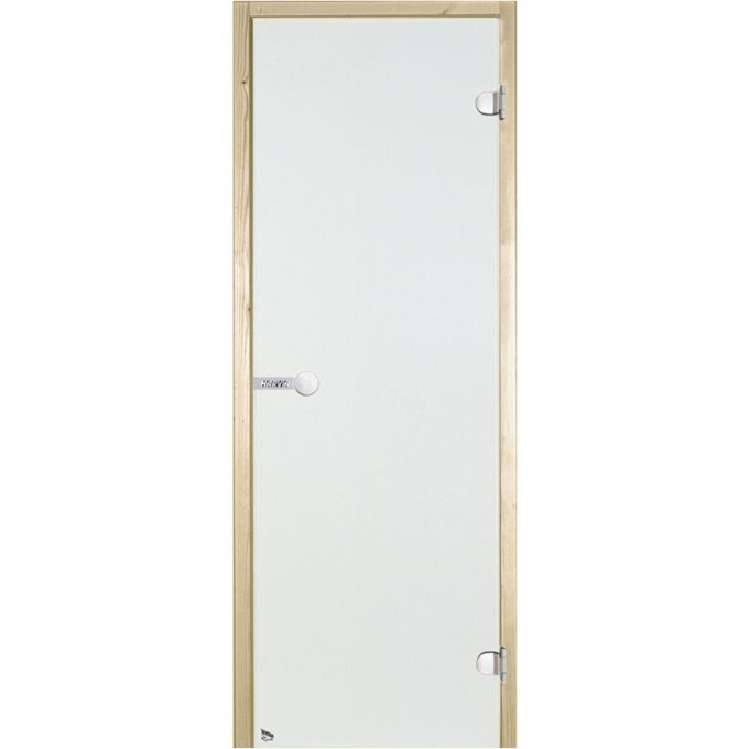 Дверь стеклянная HARVIA 7х19 коробка ольха, стекло прозрачное D71904L
